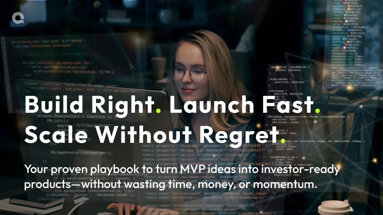 Focused developer building MVP in a modern startup environment — ideal for MVP development for startups