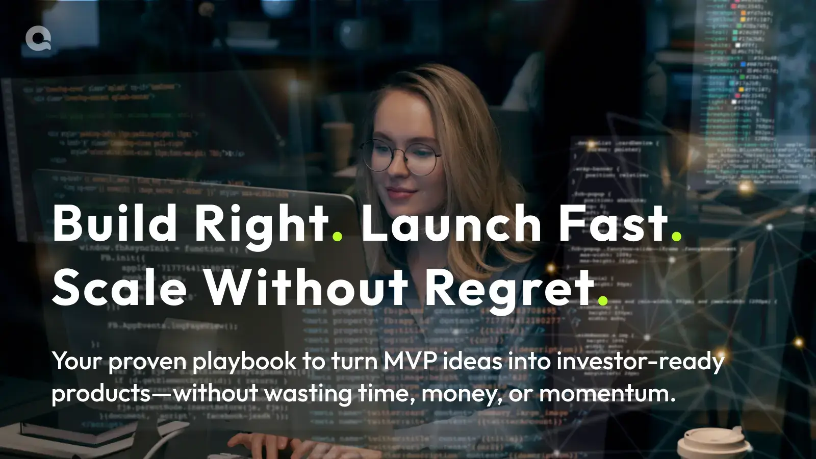 Focused developer building MVP in a modern startup environment — ideal for MVP development for startups